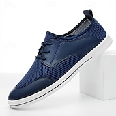 cheap Men&#039;s Sneakers-Men&#039;s Lightweight Breathable Mesh Lace-Up Sneakers – Casual Walking Shoes with Airy Design for Summer, Travel &amp; Everyday Comfort