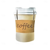cheap Men&#039;s Costumes-Coffee Cosplay Costume Outfits Funny Costumes Adults&#039; Men&#039;s Women&#039;s Cosplay Performance Party Halloween Carnival Mardi Gras Easy Carnival Costume