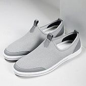 economico Slip-ons e mocassini da uomo-scarpe da ginnastica slip-on da uomo in mesh traspirante – scarpe da passeggio casual leggere con design arioso per l&#039;estate, i viaggi e l&#039;uso quotidiano