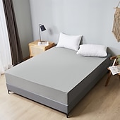 abordables Parures de draps-Protector de matelas imperméable Housse de matelas ajustée Protéger le lit Reine Pleine Roi Housse de lit protectrice douce Draps ajustés respirants confortables Protection à 5 côtés contre les