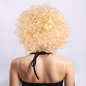 economico Parrucche trendy sintetiche-Parrucche sintetiche Yaki liscia Con frangia A macchina Parrucca Corto Oro chiaro Violetto Marrone chiaro Marrone scuro A1 Capelli sintetici Per uomo Biondo
