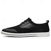 cheap Men&#039;s Sneakers-Men&#039;s Lightweight Breathable Mesh Lace-Up Sneakers – Casual Walking Shoes with Airy Design for Summer, Travel &amp; Everyday Comfort