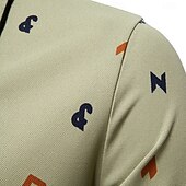 Недорогие Мужской Элитный Поло-Men's Polo Knit Polo Sweater Formal Work Turndown Short Sleeve Letter &amp; Number Buttons Summer White Green Beige Polo