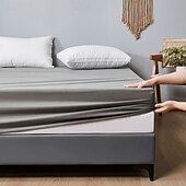 cheap Sheets &amp; Pillowcase-Queen Full King Protective Bed Cover Waterproof Mattress Protector Fitted Waterproof Sheet Bed Protector Mattress Pad Fitted Sheet Adjustable 4 Corners With Elastic Band
