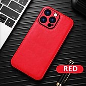 Недорогие Чехлы для iPhone-телефон Кейс для Назначение iPhone 16 Про Макс Плюс Айфон 15 Про Макс Плюс iPhone 14 13 12 11 Pro Max Plus Кейс на заднюю панель Защита от удара Ретро ТПУ Кожа PU