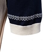 halpa Miesten Elite Polo-Miesten Polo Neulo poolo Muodollinen Työ Sänkyjen avaus Lyhythihainen Raidoitettu Pystysuuntaiset nauhat Raita-Trim Raita Kevät Beesi Polo