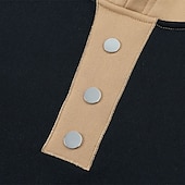economico felpe con cappuccio da uomo di base-Per uomo Felpa con cappuccio Nero Vino Blu marino Cachi Grigio Con cappuccio Color Block Collage Tasche Sportivo Giornaliero Per eventi Poliestere Streetwear Essenziale Informale Autunno Inverno