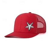 preiswerte Baseballkappe für Herren-Herren Cap Basecap Sonnenhut Kappe Mesh-Kappe Schwarz Rote Baumwolle Einstellbar Modisch Freizeitskleidung Festival Sterne Lässig / Alltäglich