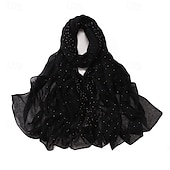 abordables enveloppes d&#039;invité de mariage-mode simple bali gaze ciel étoilé forage chaud longue écharpe respirante douce femme foulard écharpe cape extérieur