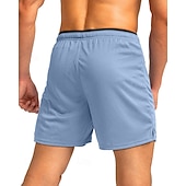 abordables Shorts décontractés-Homme Short actif Shorts de survêtement Shorts Shorts d'été Cordon de serrage Avec Poches Taille Élastique Uni Confort Court Quotidien Sport en Plein Air Sortir Mode Occasionnel bleu marine Kaki