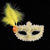 levne Maska-Karnevalová maska Maska Halloween rekvizity Dospělé Dámské Poloviční obličej Výkon Párty Plesová maškaráda Karneval Mardi Gras Jednoduchý karnevalový kostým