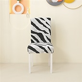 abordables Funda para silla de comedor-Funda para silla de comedor, súper ajustada, elástica, extraíble, lavable, corta, funda protectora para silla de comedor, funda para asiento para hotel, comedor, ceremonia, banquete, fiesta de bodas