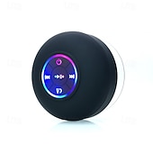 זול רמקולים-רמקול עמיד למים ipx4 רמקול אלחוטי נייד עם כוס יניקה usb נטענת למסיבות נסיעות לשירותים בבית ובחוץ (כוסות היניקה חייבות להיות על משטח חלק כדי להשתמש בהן)