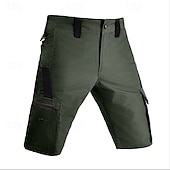 economico All&amp;#39;aperto-Per uomo Pantaloncini tattici Pantaloncini modello cargo Pantaloncini Bermuda Maglia da escursione Vita elastica Multi tasca Gamba dritta Color Block Impermeabile Indossabile Lunghezza del ginocchio