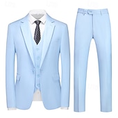 economico Vestiti-Anni Ruggenti Anni 1920 Abito a Tre Pezzi Pantaloni del Vestito Gentiluomo Gangster Testimoni dello Sposo Per uomo Giorno dei Re Carnevale Mascherata Matrimonio Feste Mascherata Adulti Cappotto Gilet
