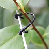 お買い得  ガーデンハンドツール-50個の黒いプラスチッククリップは、トマトやブドウの木などの植物を支えるために設計されており、農業用ケージやトレリスで使用される園芸メッシュの留め具として機能します。