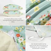 cheap 100% Cotton-Farmhouse Style Duvet Cover 3-Piece Set 100% Cotton or Polyester Super Soft Skin Friendly Long Lasting