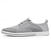 cheap Men&#039;s Sneakers-Men&#039;s Lightweight Breathable Mesh Lace-Up Sneakers – Casual Walking Shoes with Airy Design for Summer, Travel &amp; Everyday Comfort