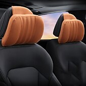 abordables Reposacabezas para coche-Almohada universal para reposacabezas de cuello de coche, almohada ultra suave ajustable para asiento de coche, soporte para la cabeza, accesorio para el cuello del coche, 1 unidad