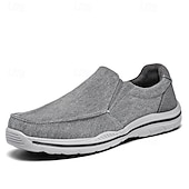 levne Pánské nazouváky a mokasíny-pánské ležérní slip-on tenisky – pohodlné plátěné boty s lehkou podrážkou pro outdoorové aktivity, denní nošení i dovolenou