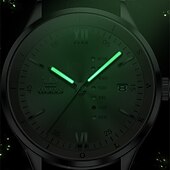 Недорогие Кварцевые часы-Новые бизнес-часы Olevs Brand для мужчин с светящимся календарем отображением недели модными трендами многофункциональными кварцевыми часами водонепроницаемые простые спортивные часы