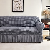 cheap Sofa Cover-Elastic Jacquard Fabric Sofa Cover Stretch Couch Cover Sectional L Shape Sofa Slipcover Corner Case for Living Room 1/2/3/4 Seat