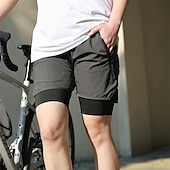 levne Pánské šortky, punčocháče a kalhoty-WOSAWE Pánské Cyklistické šortky Cyklošortky se sedlem Jezdit na kole Kraťasy Kraťasy podšité Volný potah Sportovní Prodyšné Rychleschnoucí Pohodlné Černá Námořnická modř Oblečení Cyklistické oblečení
