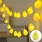 baratos Alimentado por Pilha-3m-20led páscoa páscoa páscoa ovo de páscoa chocando pintinho luz corda aaa caixa de bateria fonte de alimentação festa de páscoa jantar atmosfera festiva decoração luz corda