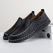 preiswerte Herrenpantoletten &amp; -slipper-Freizeit-Schlupfschuhe aus Kunstleder für Herren mit Steppnähten – bequemes, atmungsaktives Alltagsschuhwerk für Outdoor- und Freizeitaktivitäten