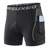 cheap Men's Shorts, Tights &amp; Pants-Arsuxeo Men's Letter &amp; Number Cycling Road Shorts Cycling Underwear Shorts Cycling Pants Bike Underwear Shorts Padded Shorts / Chamois Form Fit Mountain Bike MTB Road Bike Cycling Sports Reduces