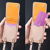 economico Cover per iPhone-telefono Custodia Per iPhone 16 15 14 Pro Max Plus 13 Pro Max Copertura Posteriore con Supporto Magnetico con Cordino Retrò Placcatura Pelle PU