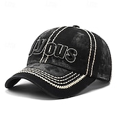preiswerte Baseballkappe für Herren-Herren Cap Basecap Sonnenhut Kappe Schwarz Blau Baumwollpolyester Bestickt Modisch Brautkleider schlicht Freizeitskleidung Wochenende Buchstabe Bedruckt Einstellbar Sonnenschutz Atmungsaktiv