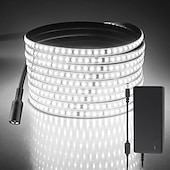 economico strisce luminose impermeabili-striscia luminosa a led impermeabile per esterni ip67 3-12 metri 3000k luce calda dc24v dimmerabile nastro led in silicone illuminazione ad alta densità 120led 8w/m adatta per decorazione di pareti