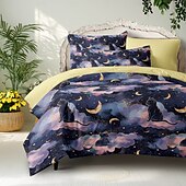 cheap 100% Cotton-100% Cotton Duvet Cover Set Geometric Heart-Shaped Pattern Comforter Set Soft 3-Piece Luxury Bedding Set Home Decor Gift King Queen Full Sizehree Piece Set