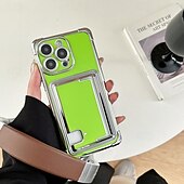 abordables Carcasas iPhone-teléfono Funda Para iPhone 16 Pro Max Plus iPhone 15 Pro Max Plus iPhone 14 13 12 Pro Max Plus Funda Trasera Ranura para tarjetas Antigolpes Retro TPU