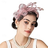 halpa Juhlahatut-fascinators hiuspanta höyhenellä, naisten teejuhlahattu kentucky derbyyn, cocktailiin, häihin, naamiaisjuhliin