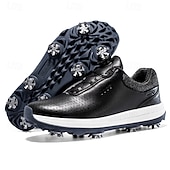 Χαμηλού Κόστους Ανδρικά Παπούτσια Γκολφ-ανδρικά λευκά παπούτσια γκολφ με αιχμηρή σόλα, αναπνεύσιμο ψεύτικο δέρμα και σύστημα κλεισίματος boa για ρυθμιζόμενη εφαρμογή, ιδανικά για γκολφ και αθλητικές δραστηριότητες