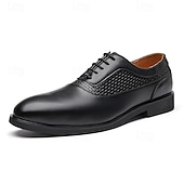 voordelige Formeel-Voor heren Oxfords PU Leder Ademend Comfortabel Anti-slip Gesp Zwart Bruin Herfst Winter