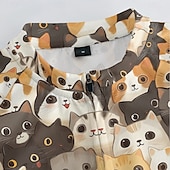 Χαμηλού Κόστους Ανδρικά σύνολα ένδυσης-Ανδρικά Φανέλα και σορτς ποδηλασίας Γάτα Κοντομάνικο Ποδήλατο Ρούχα σύνολα με 3 πίσω τσέπες Ποδηλασία Βουνού Ποδηλασία Δρόμου Μποστινό Φερμουάρ Σκούπισμα ιδρώτα Άνετο Αναπνέει Αθλητισμός