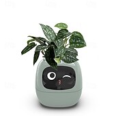 cheap Party Supplies-1 PCS Smart Flowerpots, Smart Pet Planter, Ai Planter, Intelligent Flowerpots, Multiple Expressions, 7 Smart Sensors, and Ai Chips Make Raising Plants Easy and Fun for Living Room, Plant-Free