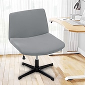 ieftine Futon Sofa Cover-Huse pentru scaun fără brațe, huse moale pentru scaun de birou, rezistente la zgârieturi de pisică