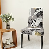 cheap Dining Chair Cover-Arrival Super Fit Stretch Removable Washable Short Dining Chair Protector Cover Seat Slipcover for Hotel Dining Room Ceremony Banquet Wedding Party