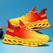 abordables Baskets-baskets de course vertes pour hommes avec tige en mesh et design léger – chaussures de sport respirantes et confortables pour le sport, les entraînements et les vêtements décontractés