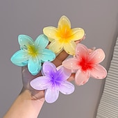 olcso Hajcsat-Gyerekek Lány Hajdísz Plumeria hajcsat Aktív Édes Parti Születésnap Virágos Sárga Arcpír rózsaszín