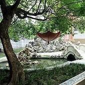 cheap Backyard Birding &amp; Wildlife-Umbrella-Shaped Bird Trough,Hanging Bird Feeder Tray for Outdoors Metal Bird Bath Pond or Drinker Metal Wild Bird Feeder for Outside Hanging Seed Platform