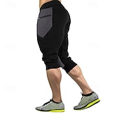 preiswerte Shorts-Herren Sweatshorts Kurze Hose Capri-Shorts Kurze Sporthose Kurze Sporthose Sport Shorts Tasche Kordelzug Elastische Taille Farbblock Komfort Atmungsaktiv Wadenlänge Outdoor Sport Klassisch