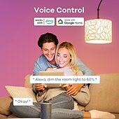 abordables Lumières intelligentes-Ampoules LED intelligentes RVB E26/E27 – 10 W à changement de couleur, intensité variable via Wi-Fi, fonctionne avec Alexa &amp;Google 4 pièces