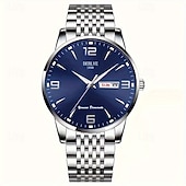 preiswerte Quarz-Uhren-1 Herren Sport Stahlband Uhr Leuchtet Im Dunkeln Kalender Wochenanzeige Licht Luxus All-In-One Legierung Mode Ultra-Dünn Digital Herren Business Uhr