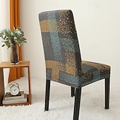 cheap Dining Chair Cover-Arrival Super Fit Stretch Removable Washable Short Dining Chair Protector Cover Seat Slipcover for Hotel Dining Room Ceremony Banquet Wedding Party
