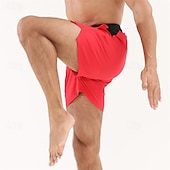 baratos shorts ativos masculinos-Homens calções atléticos Shorts de moletom Shorts de Corrida Shorts de Academia Bolsos Com Cordão Cintura elástica Tecido Conforto Curto Esportes Diário Para Noite Moda Casual Verde Claro Vermelho